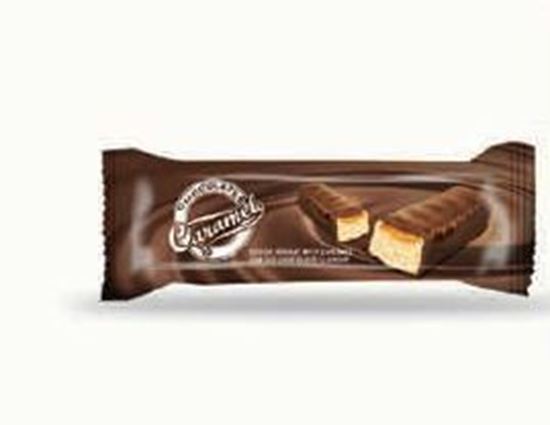 Picture of COV-B-1082 Caramelo - Cocoa nougat with caramel  flavor coated chocolate